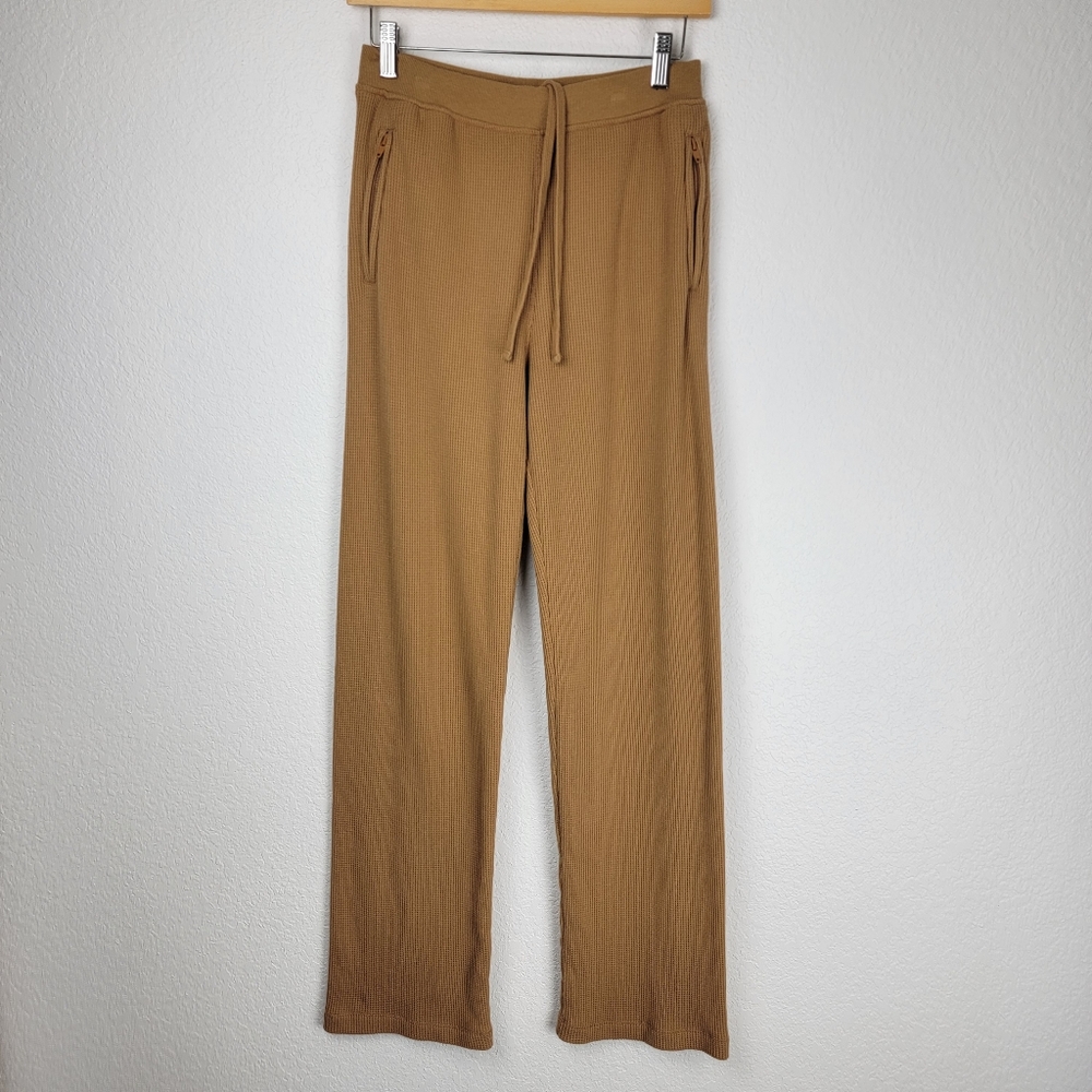 SKIMS Waffle Knit Pants Camel Brown Small